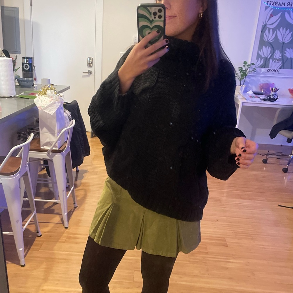 BDG Olive Corduroy Skirt (S)